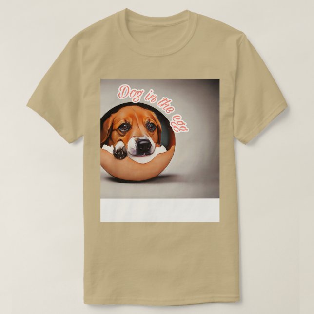 hund i ägg 254 t shirt (Design framsida)