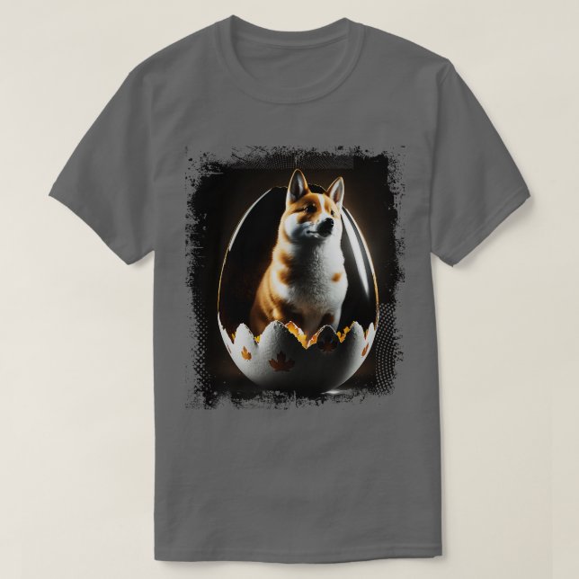 Hund i ägg 257 t shirt (Design framsida)