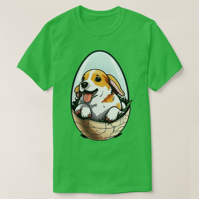 hund i ägg 273 t shirt (Design framsida)