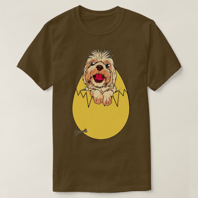 hund i ägg 297 t shirt (Design framsida)