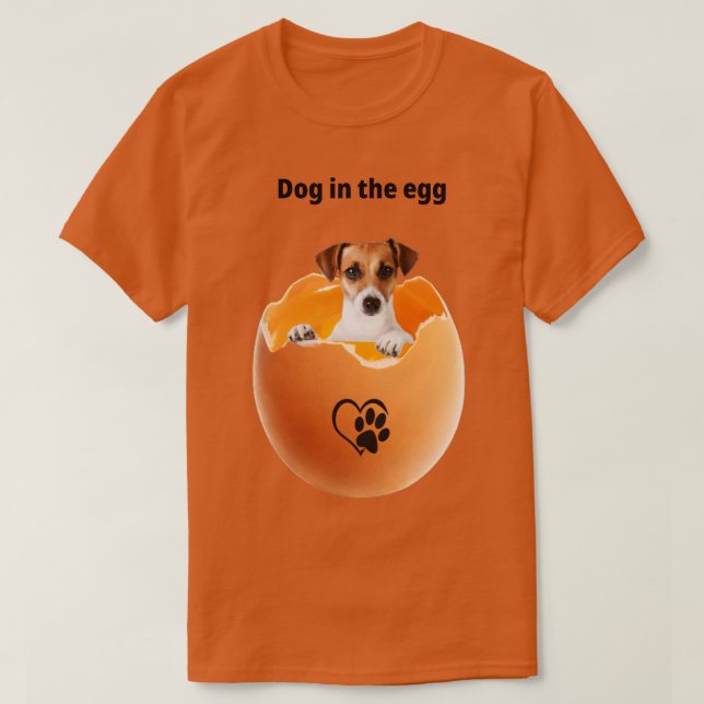 hund i ägg 301 t shirt (Design framsida)