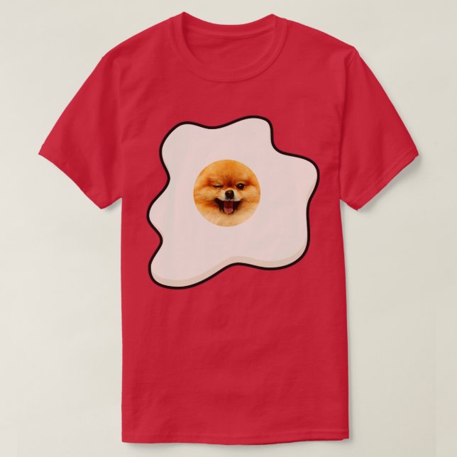 Hund i ägg 308 t shirt (Design framsida)
