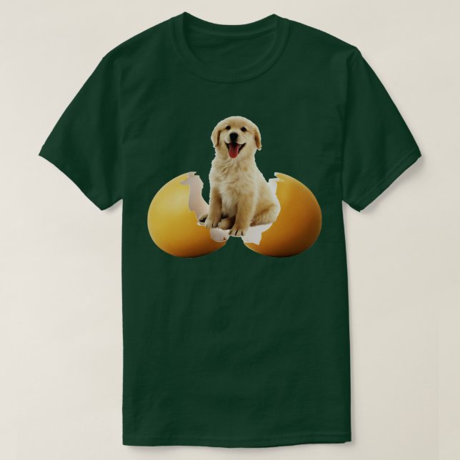 hund i ägg 309 t shirt (Design framsida)