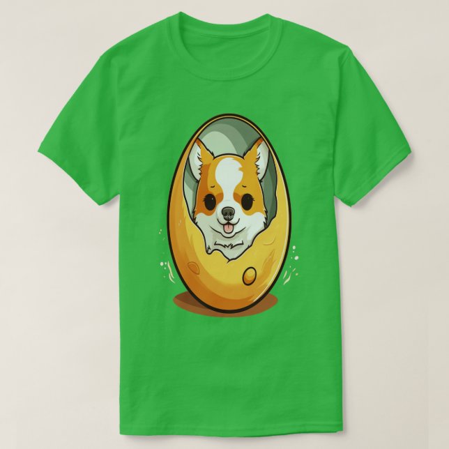 Hund i ägg 313 t shirt (Design framsida)