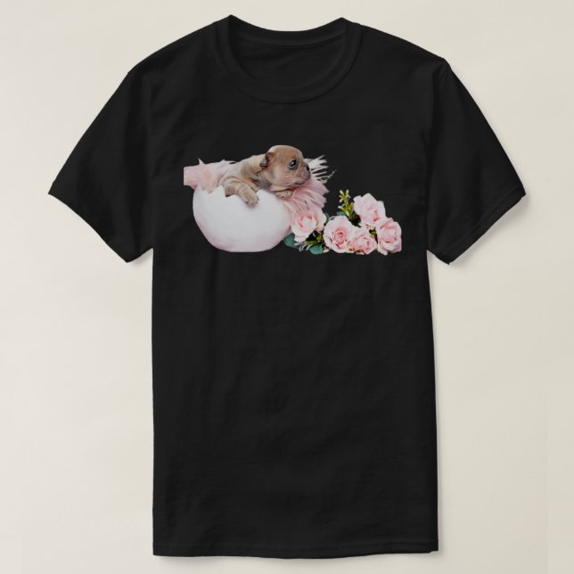 hund i ägg 98 t shirt (Design framsida)