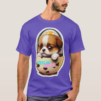Hund i ägg t shirt
