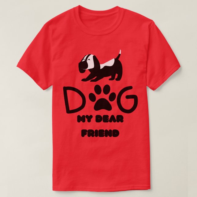 hund i äggäggens hund t shirt (Design framsida)