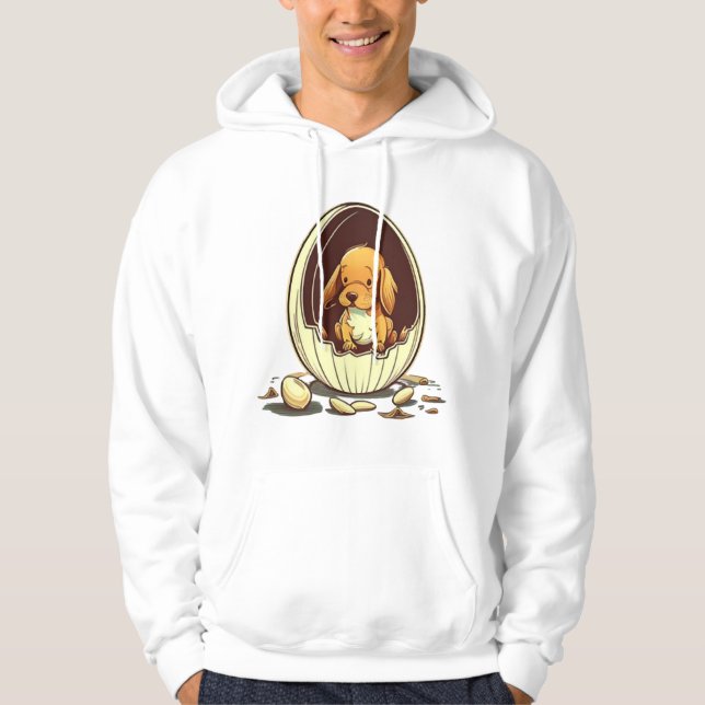 Hund i ägget. hoodie (Framsida)