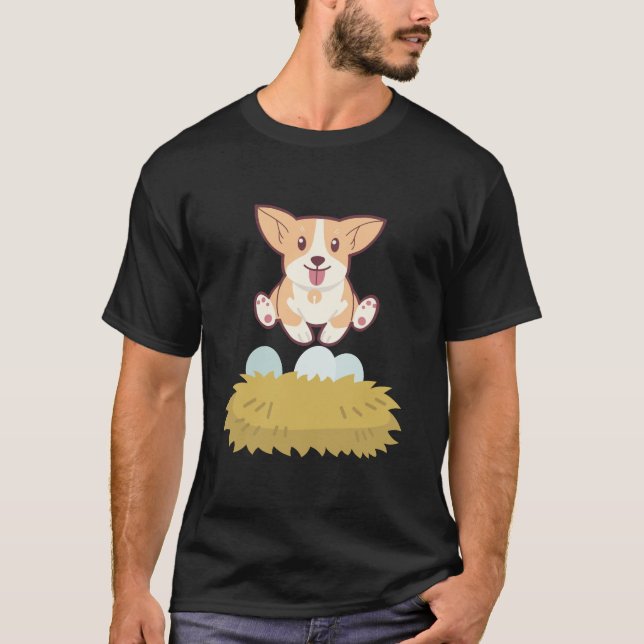 hund i ägget t shirt (Framsida)