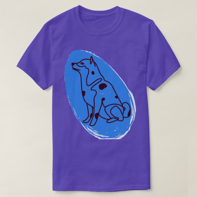 Hund i äggkonst t shirt (Design framsida)