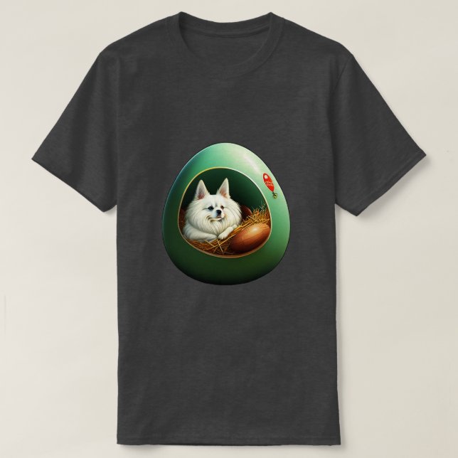 Hund i äggledaren t shirt (Design framsida)
