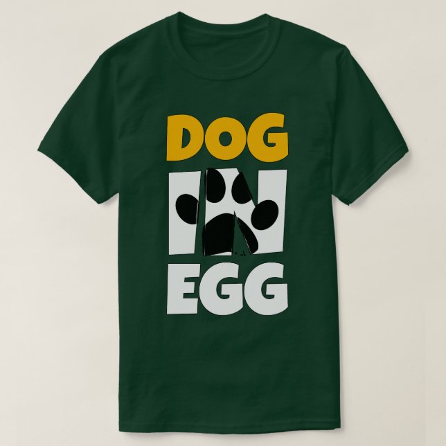 hund i äggvalpar t shirt (Design framsida)