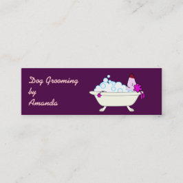 Hund i badkaret - älsklings- Groomer Mini Visitkort