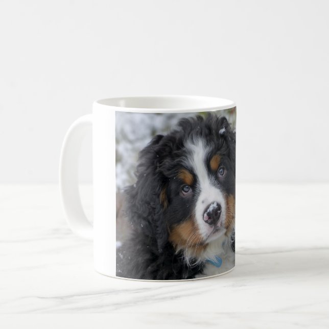 hund i bergsuppfödning kaffemugg (Framsida vänster)