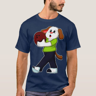 Hund i Bowling med Bowling ball 1 T Shirt