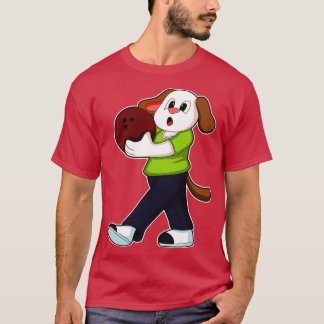 Hund i Bowling med Bowling ball 2 T Shirt