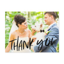 Hund i Bröllop Photo Tack vykort