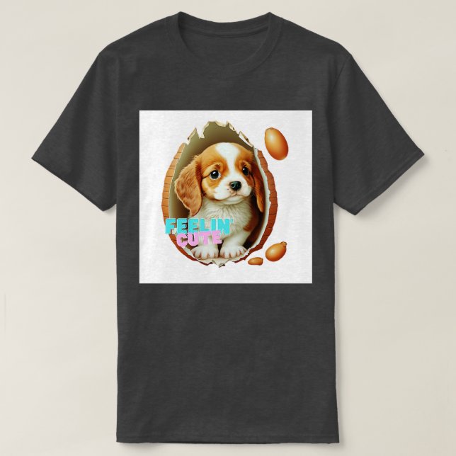 Hund i en ägg t shirt (Design framsida)