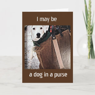 ***HUND I ETT PURS SÄGER GOD JUL*** KORT
