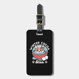 Hund i Festive Mugg for Helgdag Vibes - Winter Coc Bagagebricka