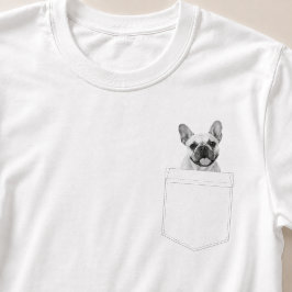 Hund i fickan | Anpassad svart-vit foton på husdju T Shirt