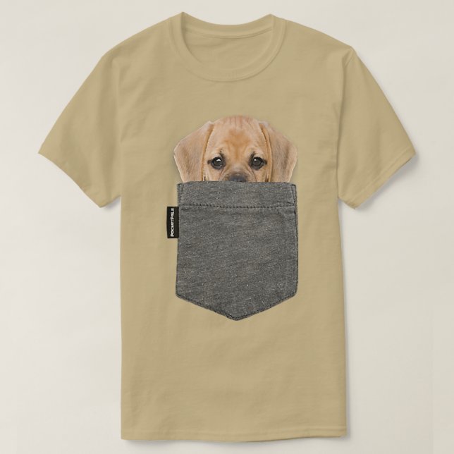 Hund i fickans T-propp T Shirt (Design framsida)