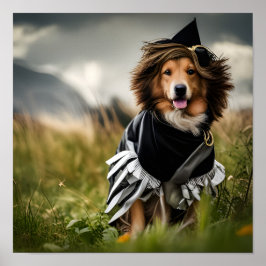 Hund i Halloween Costume Poster