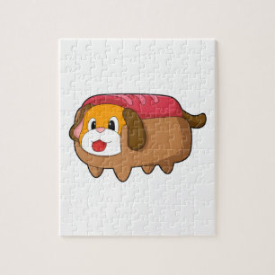 Hund i Hotdog Pussel