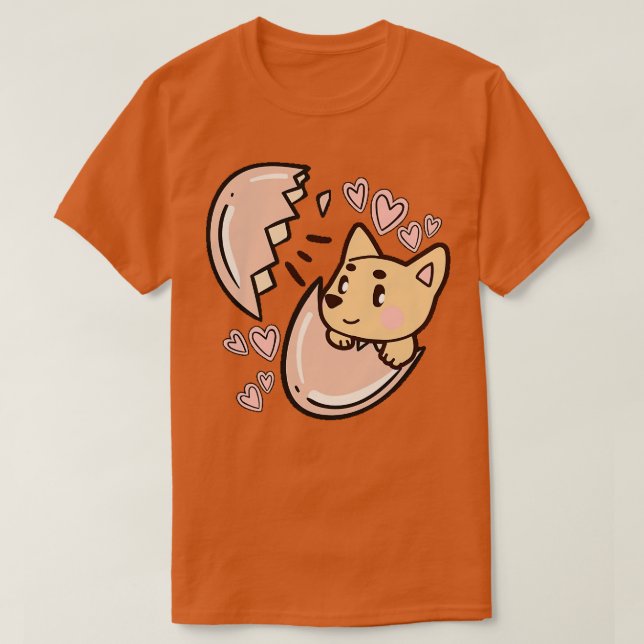 Hund i hund av äggceller i ägg 1 t shirt (Design framsida)
