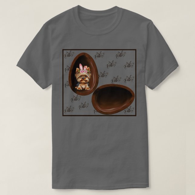 Hund i Hund i äggstugan för Påsk T Shirt (Design framsida)