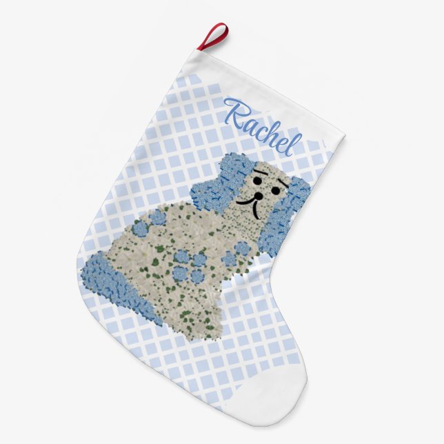 HUND i HUNDAR Stor Julstrumpa (Framsidan (Hängande))