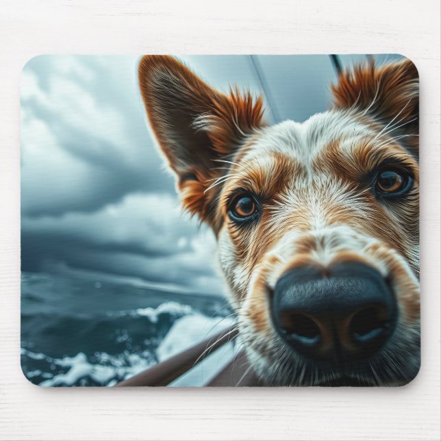 Hund i husvagnssäng musmatta (Framsidan)