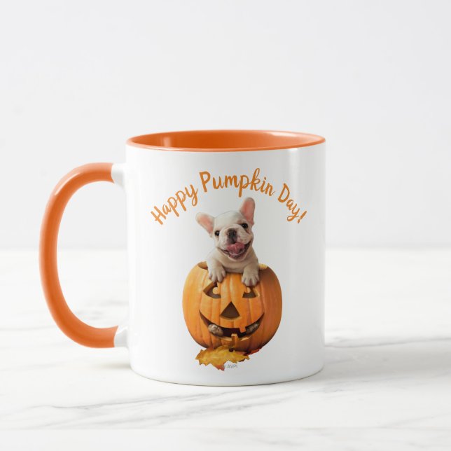 Hund i Jack-o-Lantern Mugg (Vänster)