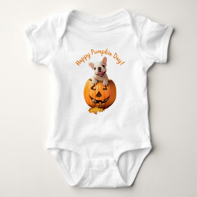 Hund i Jack-o-Lantern T Shirt (Framsida)