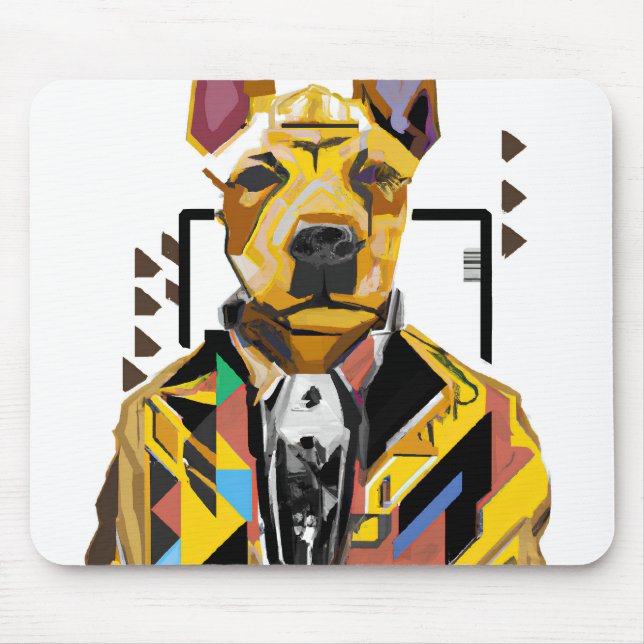 Hund i Kostym: Digital konst Musmatta (Framsidan)