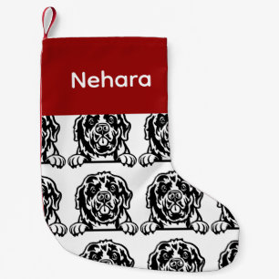 Hund i Newfoundland - Anpassade hund Socks - sälja Liten Julstrumpa