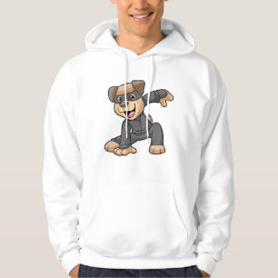 Hund i Ninja Costume Hoodie
