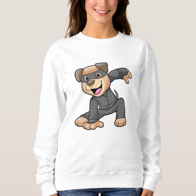 Hund i Ninja Costume T Shirt (Framsida)