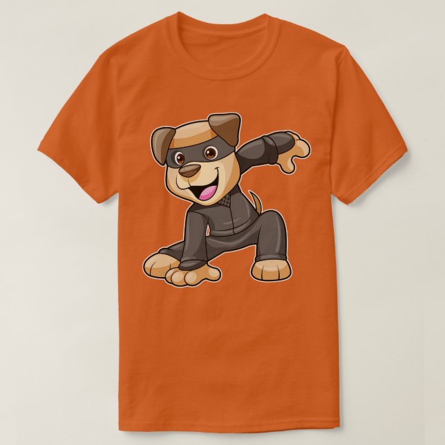 Hund i Ninja Costume T Shirt (Design framsida)