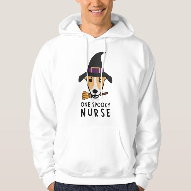 Hund i oktober En talesman i sjuksköterskan Hund Hoodie (Framsida)