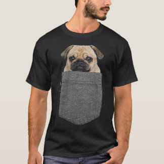 Hund i Pocket Tshirt Pug Shirt_1 T Shirt