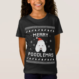Hund i pudel Älskare, uggla Julafton Pudel, Sverig T Shirt
