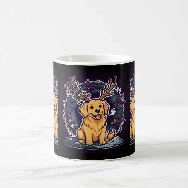 Hund i renhornsmugg kaffemugg (Center)
