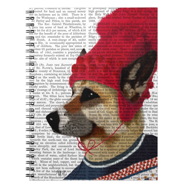 Hund i Ski Sweater 2 Anteckningsbok (Framsidan)