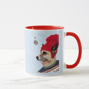 Hund i Ski Sweater Mugg