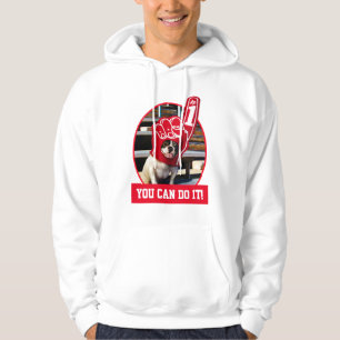 Hund i skumhand hoodie
