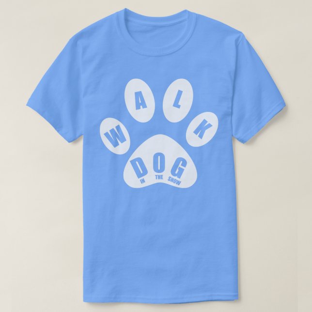 HUND i SNÖ i TASS T Shirt (Design framsida)