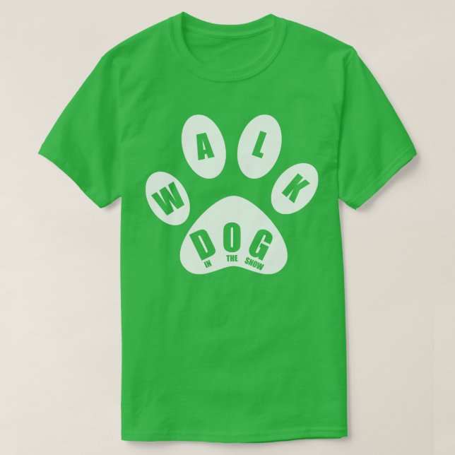 HUND i SNÖ i TASS T Shirt (Design framsida)