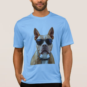 Hund i Sunglass Manar Sport-Tek konkurrent T-Shirt
