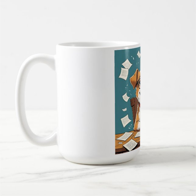 Hund I talar Fluent Woof - Pet Parent Kaffemugg (Vänster)